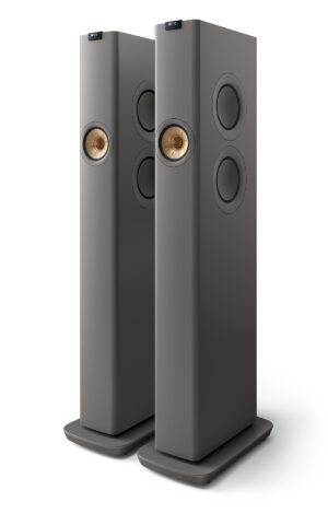 KEF LS60 Wireless titanium grijs